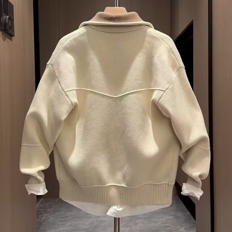 1506-1/MYM2111/P70高级感立领夹克毛衣，男装针织衫/毛衣，星座1506-1