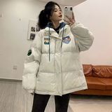 1506/M2101/P64冬季加绒加厚面包服新款潮流日系简约棉衣外套1，男装棉衣，星座1506-1