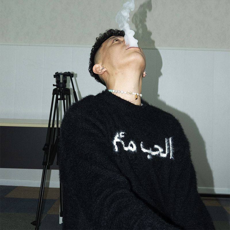 1506/MMY1091/P58圆领毛衣针织衫男潮牌帅气秋冬季打底衫1，男装T恤，星座1506-1