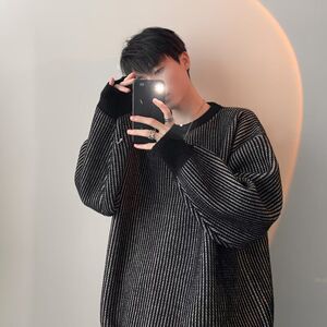 1506-1/MM2581/P46新款时尚套头针织衫日系复古宽松百搭上衣服图片