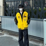 1506-1/JW8501/P45潮牌拼接印花棒球服夹克男，男装夹克，星座1506-1