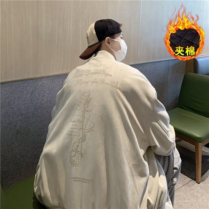 1506/MY66111/P74美式高街麂皮绒秋冬季新款棉服上衣外套男2,男装棉衣,星座1506-1
