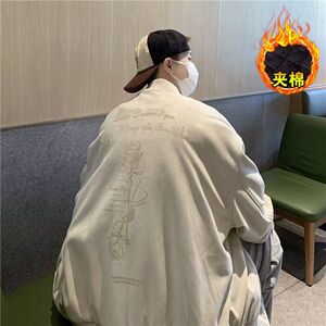 1506/MY66111/P74美式高街麂皮绒秋冬季新款棉服上衣外套男2