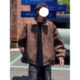 1506-1/JWT011/P56PU皮美式复古铆钉夹克男春秋麂皮翻，男装夹克，星座1506-1