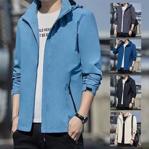 1506-1/J62661/P57春季外套时尚男装立领夹克纯色图片