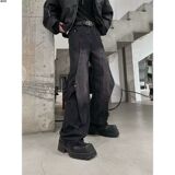 1506/K20501/P51美式高街黑色复古重工做旧水洗牛仔裤1，男装牛仔裤，星座1506-1