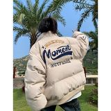 1506/MM261/P54美式复古灯芯绒刺绣立领棉服男情侣]宽松外套1，男装棉衣，星座1506-1