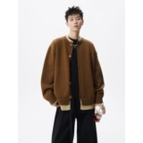 1506/M50141/P70撞色拼接假两件开衫毛衣外套男冬针织衫上衣2，男装针织衫/毛衣，星座1506-1