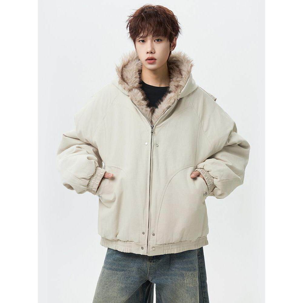 1506/M99251/P89美式复古短款连帽毛领棉服派克服棉衣外套1，男装棉衣，星座1506-1