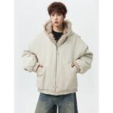 1506/M99251/P89美式复古短款连帽毛领棉服派克服棉衣外套1，男装棉衣，星座1506-1