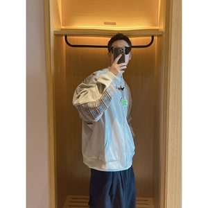 1506-1/J68171/P71潮民族风字母刺绣夹克男女秋图片