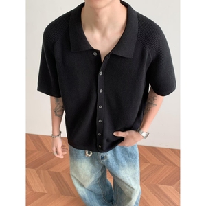 1506-1/C5011/P49男装夏季商务休闲舒适短袖针织衫图片