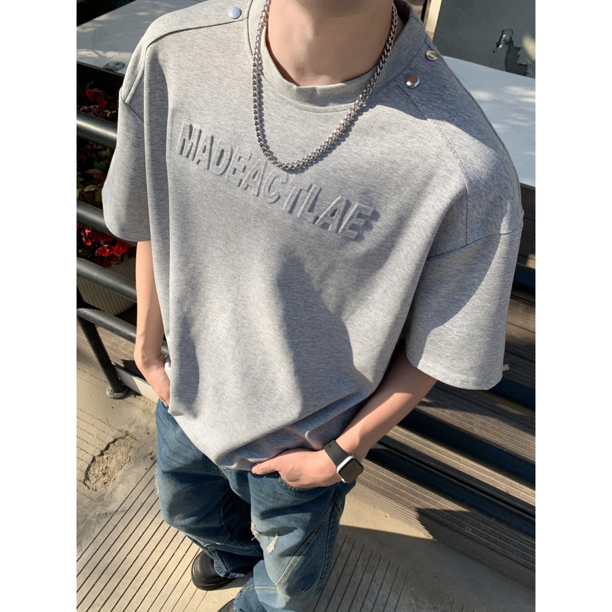 1506-1/TW2271/P43高质量夏季260克短袖T恤1，男装T恤，星座1506-1