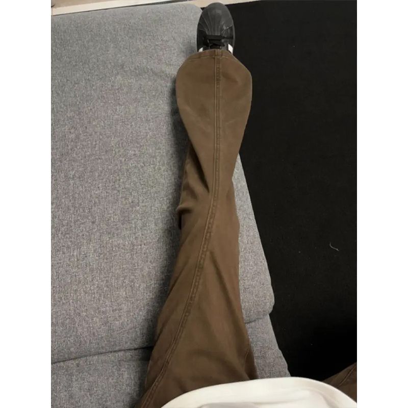 1506/KA82201/P54美式复古男款美式高街潮牌弯刀裤直筒微喇裤2,男装休闲裤,星座1506-1