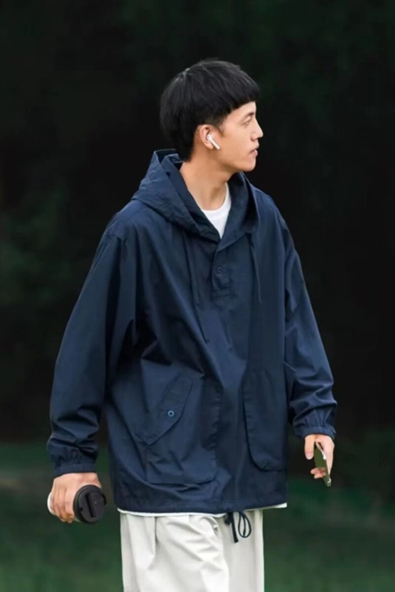 1506-1/JW10041/P44男子防泼防风透气宽松开衫风衣嘻哈,男装风衣,星座1506-1