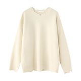 1506/M50111/P64破坏风毛衣男秋冬慵懒宽松内搭针织打底衫3，男装T恤，星座1506-1