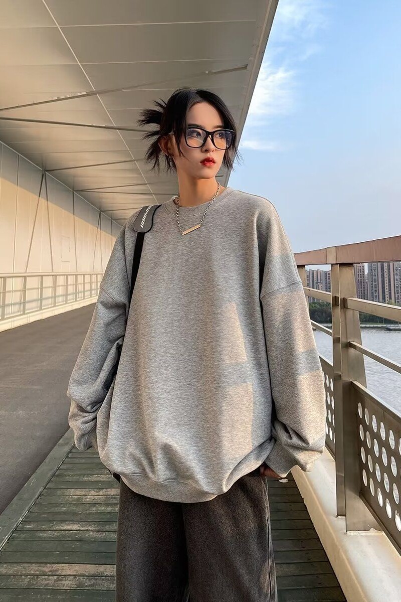 1506-1/WW0001/P34港风秋冬季新款圆领斜纹卫衣,男装卫衣,星座1506-1