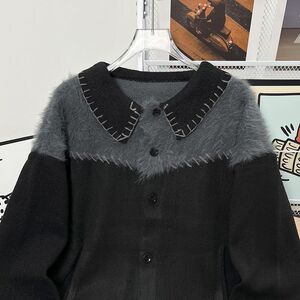 1506-1/MM2551/P62色开衫毛衣男秋季外穿美式复古针织衫图片