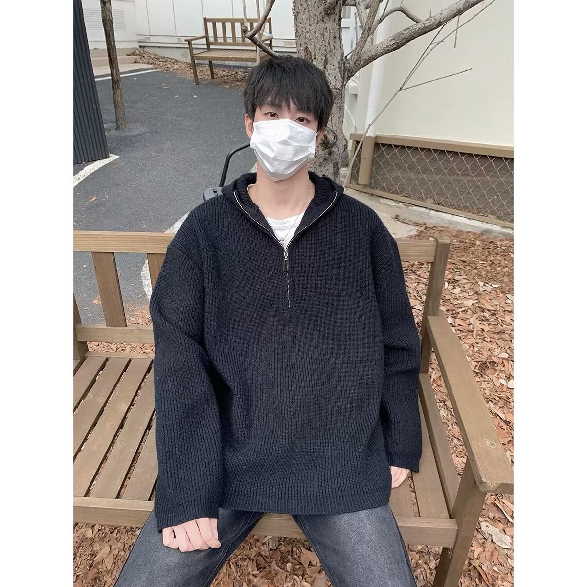 1506/M31151/P55秋冬新款开衫毛衣复古休闲慵懒风V领针织衫2，男装针织衫/毛衣，星座1506-1