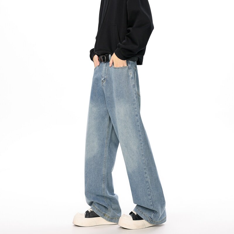 1506-1/KN311/P46秋冬新款男士牛仔裤宽松直筒阔腿裤拖地裤，男装牛仔裤，星座1506-1