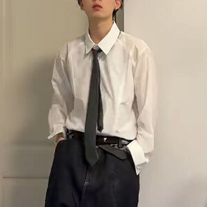 1506-1/CA67121/P44小众设计感永生花长袖衬衫男图片