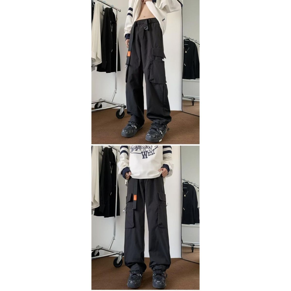 1506-1/KCLB45271/P35春秋季日系休闲束脚冲锋裤,男装休闲裤,星座1506-1
