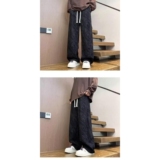 1506/KK088加绒1/P33潮流宽松阔腿长裤秋冬扎染松紧腰灯芯绒裤子2，男装卫衣，星座1506-1