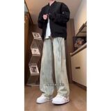 1506-1/KBLM30121/P60夏季新款美式复古做旧牛仔长裤，男装休闲裤，星座1506-1