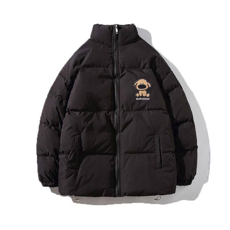 1506/QM2970/P63加厚棉服女宽松冬季新款慵懒风保暖立领外套2图片