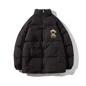 1506/QM2970/P63加厚棉服女宽松冬季新款慵懒风保暖立领外套1图片
