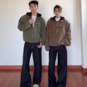 1506-1/JJ2061/P94美式复古底特律夹克女bf风图片