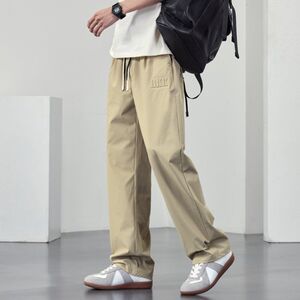 1506-1/K25981/P56夏季休闲加肥加大宽松凉感冰丝裤图片