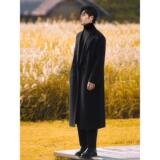 1506/FW131/P94秋冬韩版双排扣廓形西装大衣外套过膝风衣1，男装西服套装，星座1506-1