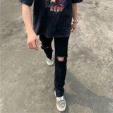 1506-1/KGA181/P42百搭高腰显瘦显腿长直筒裤，男装休闲裤，星座1506-1