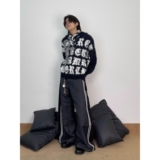 1506/MM5131/P59针织毛衣男女秋冬百搭宽松情侣街头上衣2，男装针织衫/毛衣，星座1506-1