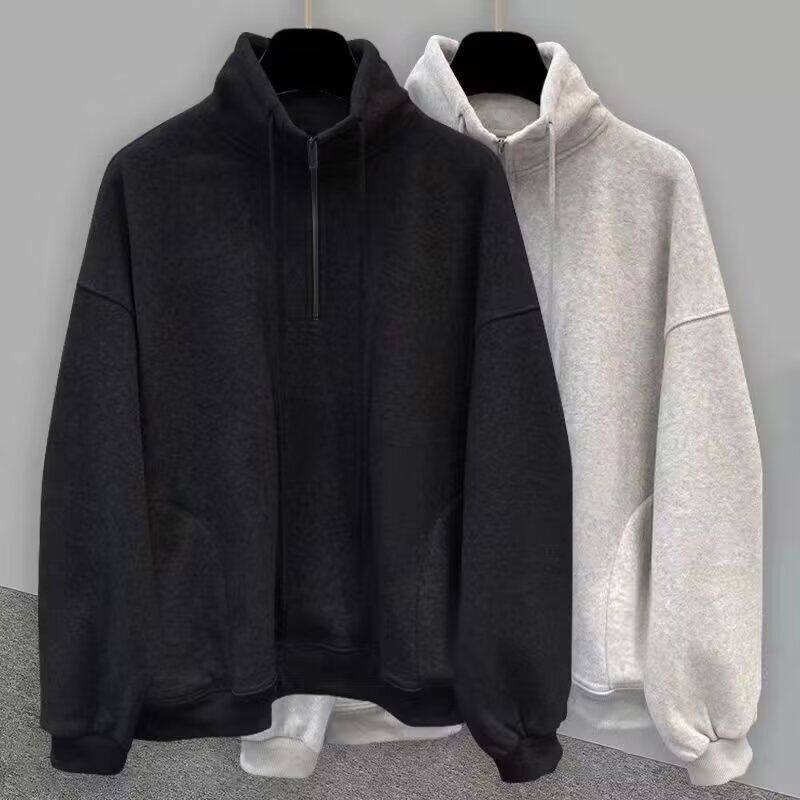 1506-1/WW231/P45秋季新款男士百搭立领空气层针织卫衣潮,男装卫衣,星座1506-1