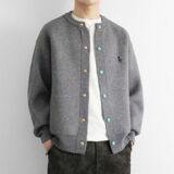 1506/M50161/P74绿松石棒球服新款简约针织开衫夹克上衣1，男装夹克，星座1506-1