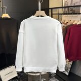 1506/M34871/P60秋冬男士毛衣拼接上衣时尚休闲圆领潮流针织衫1，男装针织衫/毛衣，星座1506-1