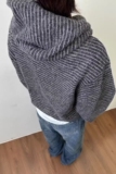 1506/WF401/P77美式复古新款条纹拉链开衫连帽卫衣2，男装卫衣，星座1506-1
