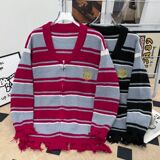 1506-1/MM2531/P54美式复古条纹情侣针织外套男，男装针织衫/毛衣，星座1506-1