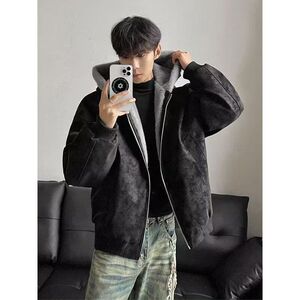1506/MQ5131/P86男女秋冬季美式PU皮夹克棉服1图片