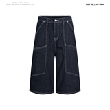 1506-1/KD34031/P49春秋新款复古深蓝色休闲香蕉牛仔裤镰刀裤，商品下架区，星座1506-1