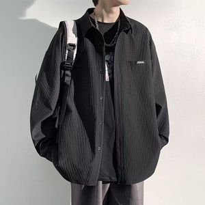 1506-1/C3841/P40秋季新款衬衫男宽松小众设计感上衣男图片