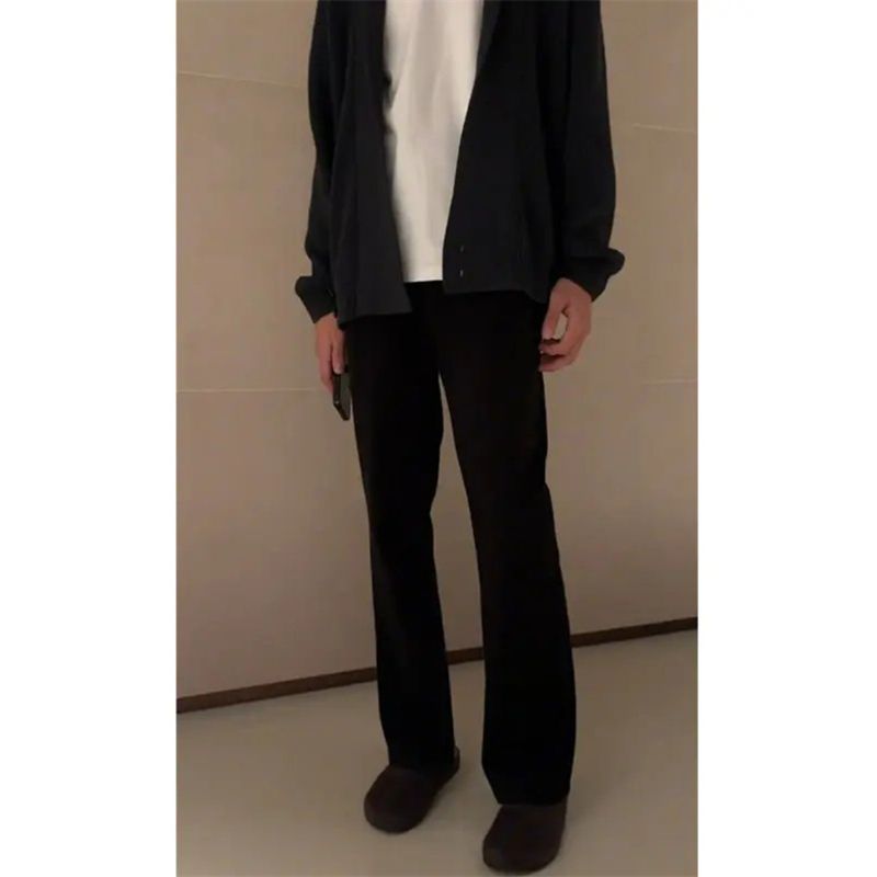 1506/KK26601/P46男款秋冬裤子直筒垂感微喇弯刀裤1,男装休闲裤,星座1506-1