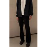 1506/KK26601/P46男款秋冬裤子直筒垂感微喇弯刀裤1，男装休闲裤，星座1506-1