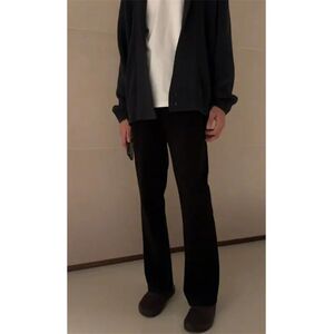 1506/KK26601/P46男款秋冬裤子直筒垂感微喇弯刀裤1图片