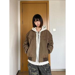1506-1/JWT111/P70复古棒球服潮牌做旧哈灵顿夹克图片
