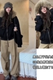 1506/Q86170/P90座山雕冬装派克男女棉服2025棉衣仿兔毛工装外套1，男装棉衣，星座1506-1