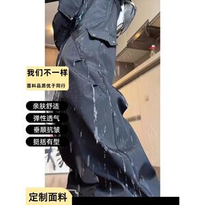 1506-1/KK191/P32美式复古高街工装裤男直筒阔腿休闲裤图片