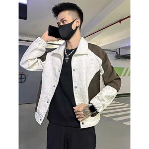 1506-1/JW10111/P59春秋季短款夹克男潮牌痞帅衣服男装图片